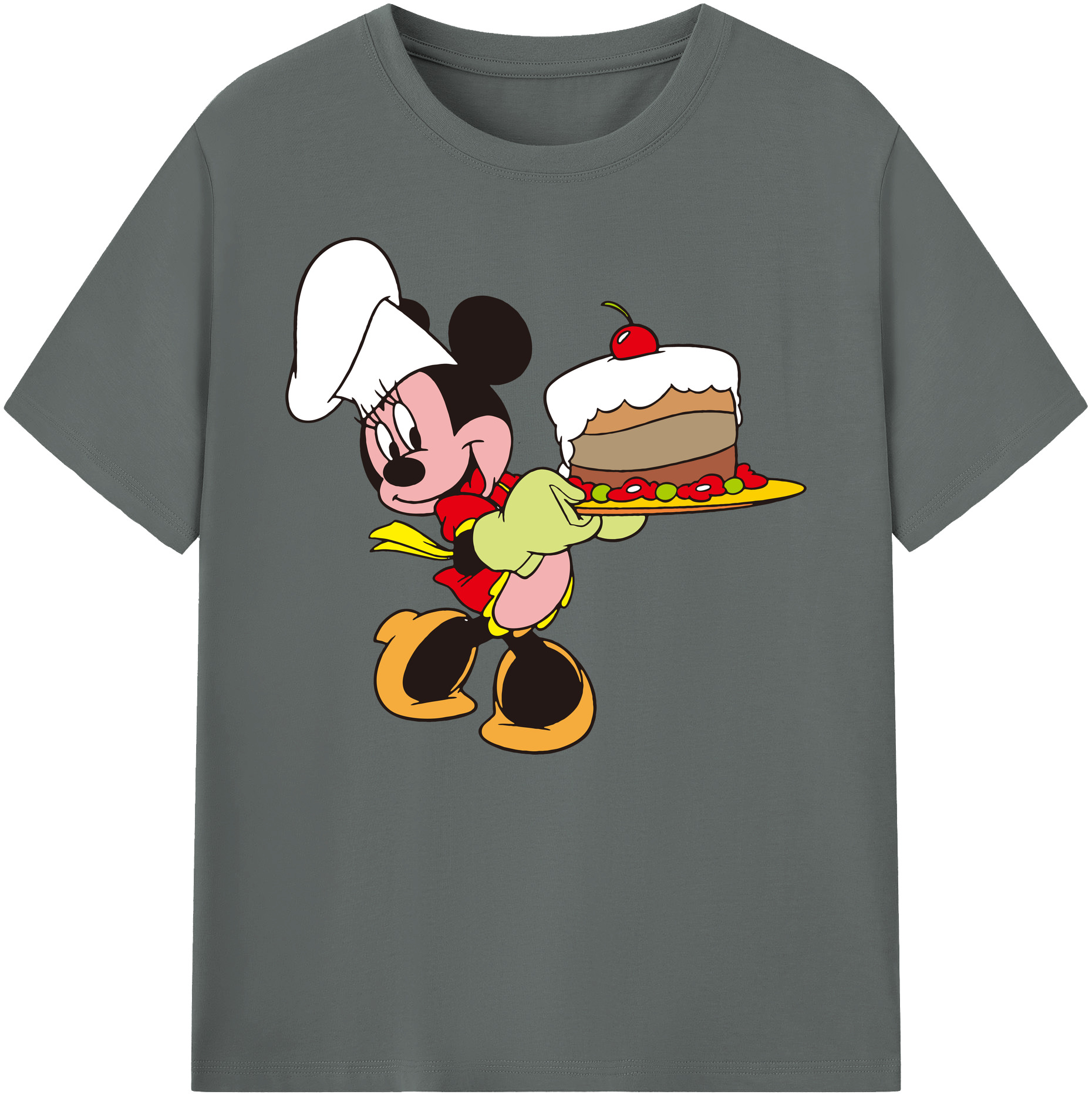 ミッキーマウス Mickey Mouse 綿100％ メンズ半袖Tシャツ｜肌触りやわらか＆通気性